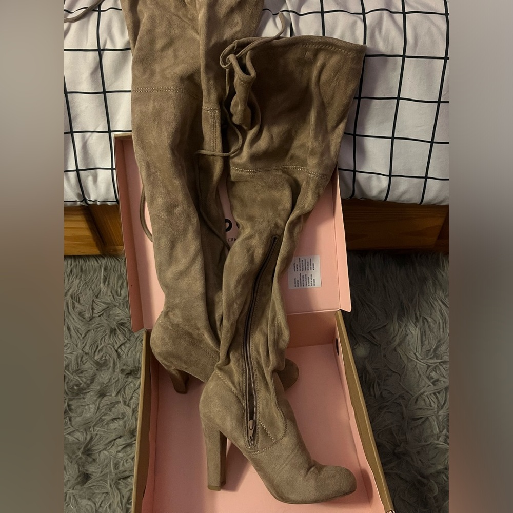 Charlotte Russe thigh high heel boots